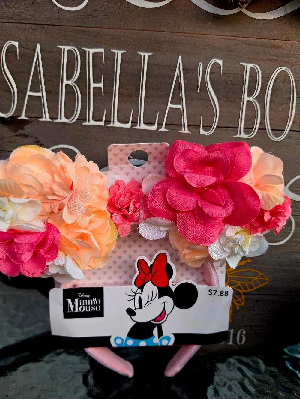 Disney Minnie Mouse Floral Crown Headband